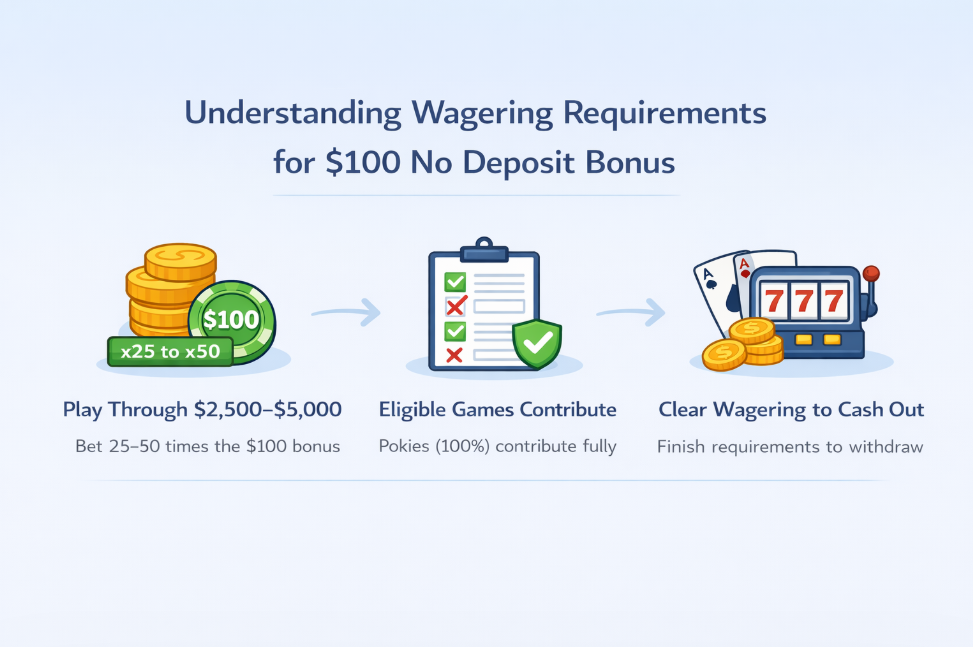 Understanding Wagering Requirements for $100 No Deposit Bonus