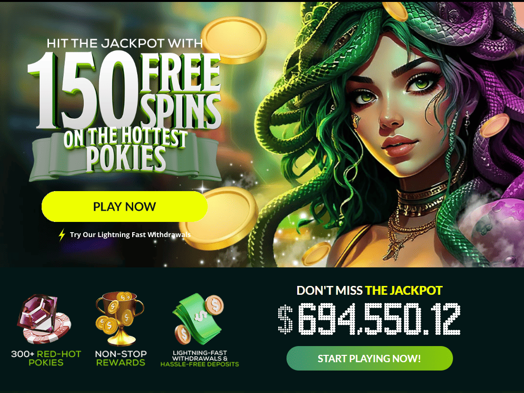 Mega Medusa Casino No Deposit Bonus Australia