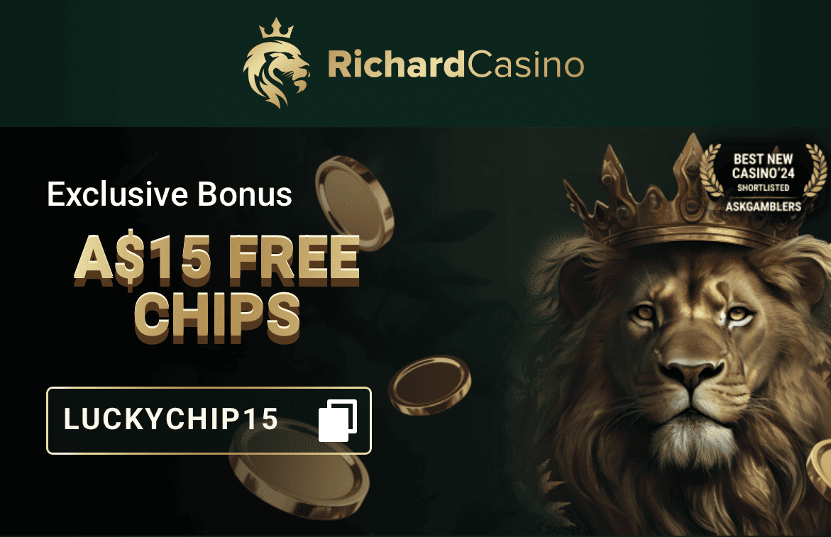 Richard Casino 15 Free Chip no deposit bonus