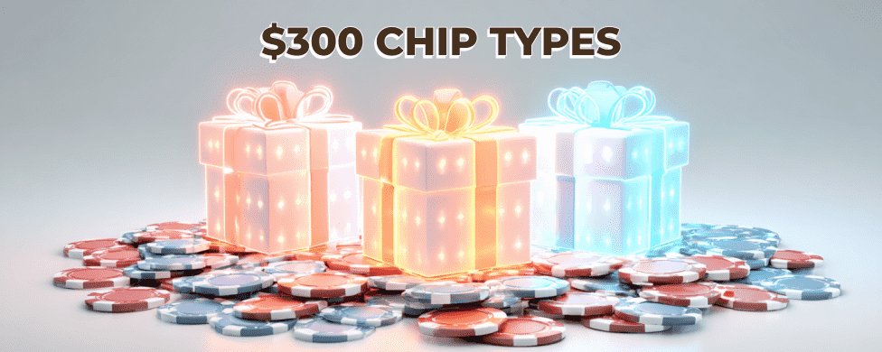 Popular types of $300 free chip no deposit bonuses